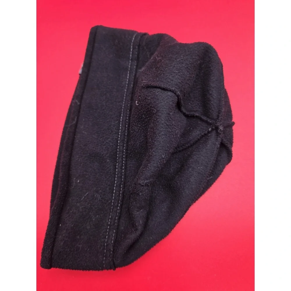 TURTLE FUR All-Black Warm/Soft FLEECE WINTER BEANIE Ski Snowboard Hike Gym Hat